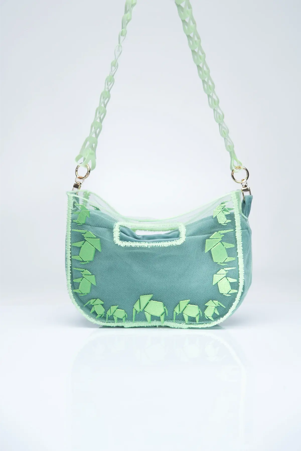 3D-Printed Moon Bag Elephant Verdi Green - Image 3