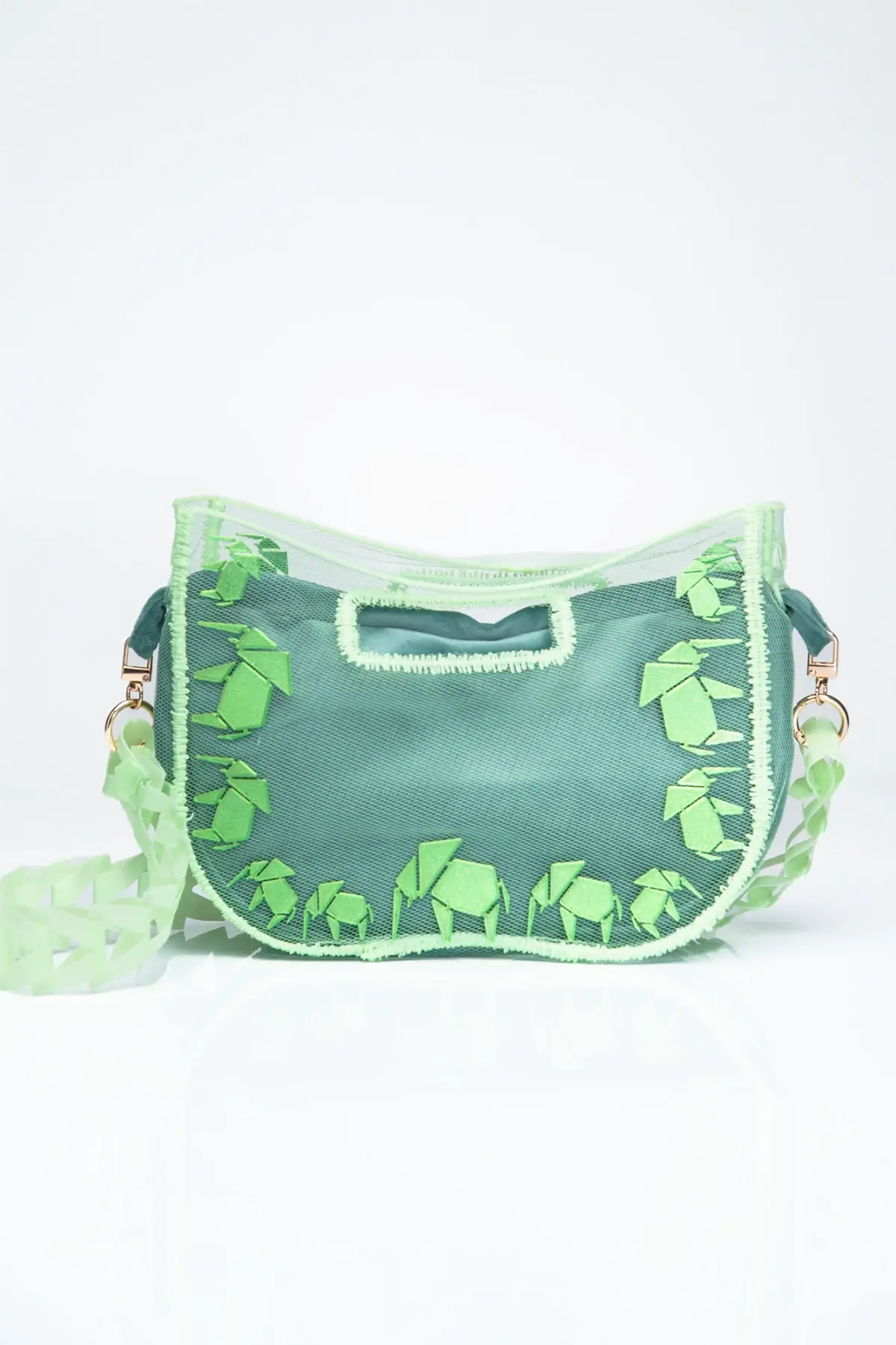 Bolso impreso 3D Moon Elephant Verdi Verde