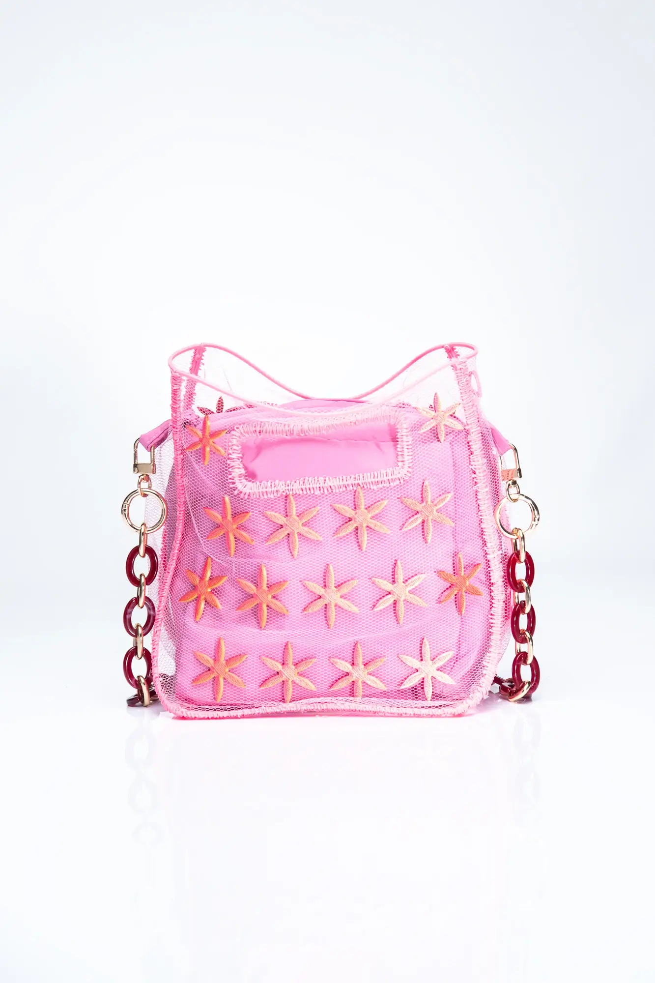 3D-Printed Bag Tulle Star Rose - Image 3