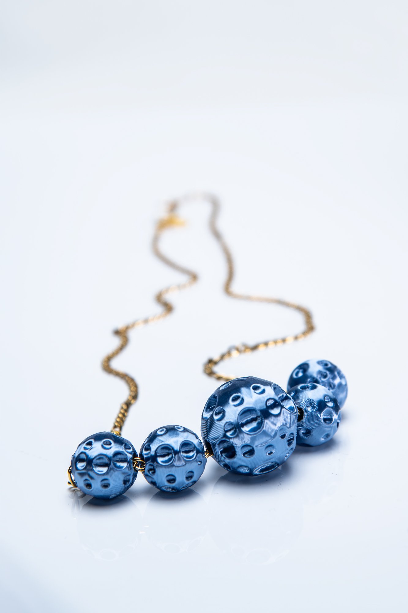 Necklace Moon Sky Blue