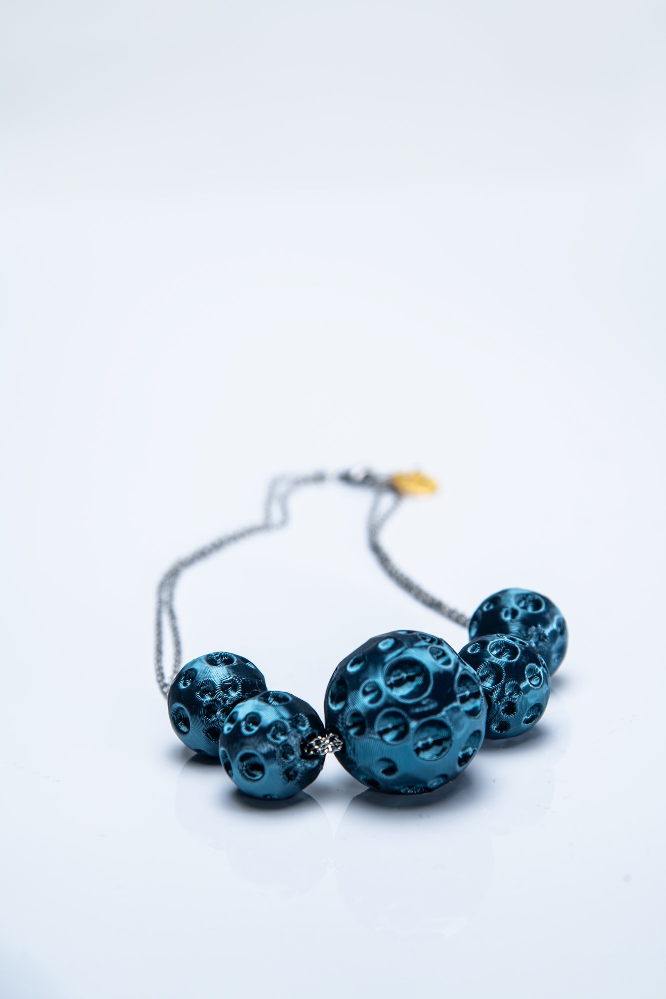 Gargantilla Moon Aqua Cian