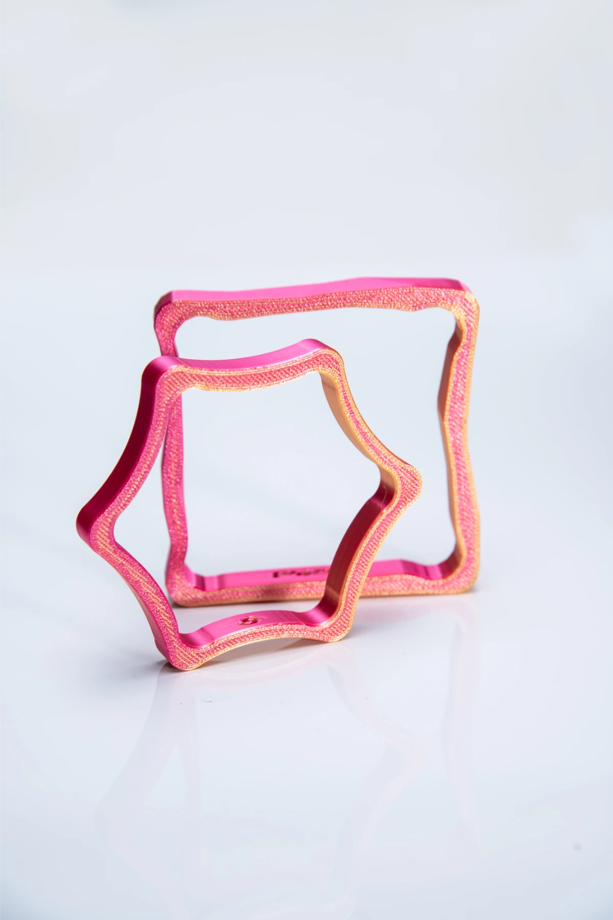 3D-Printed Bracelets Duo Nova Fuchsia