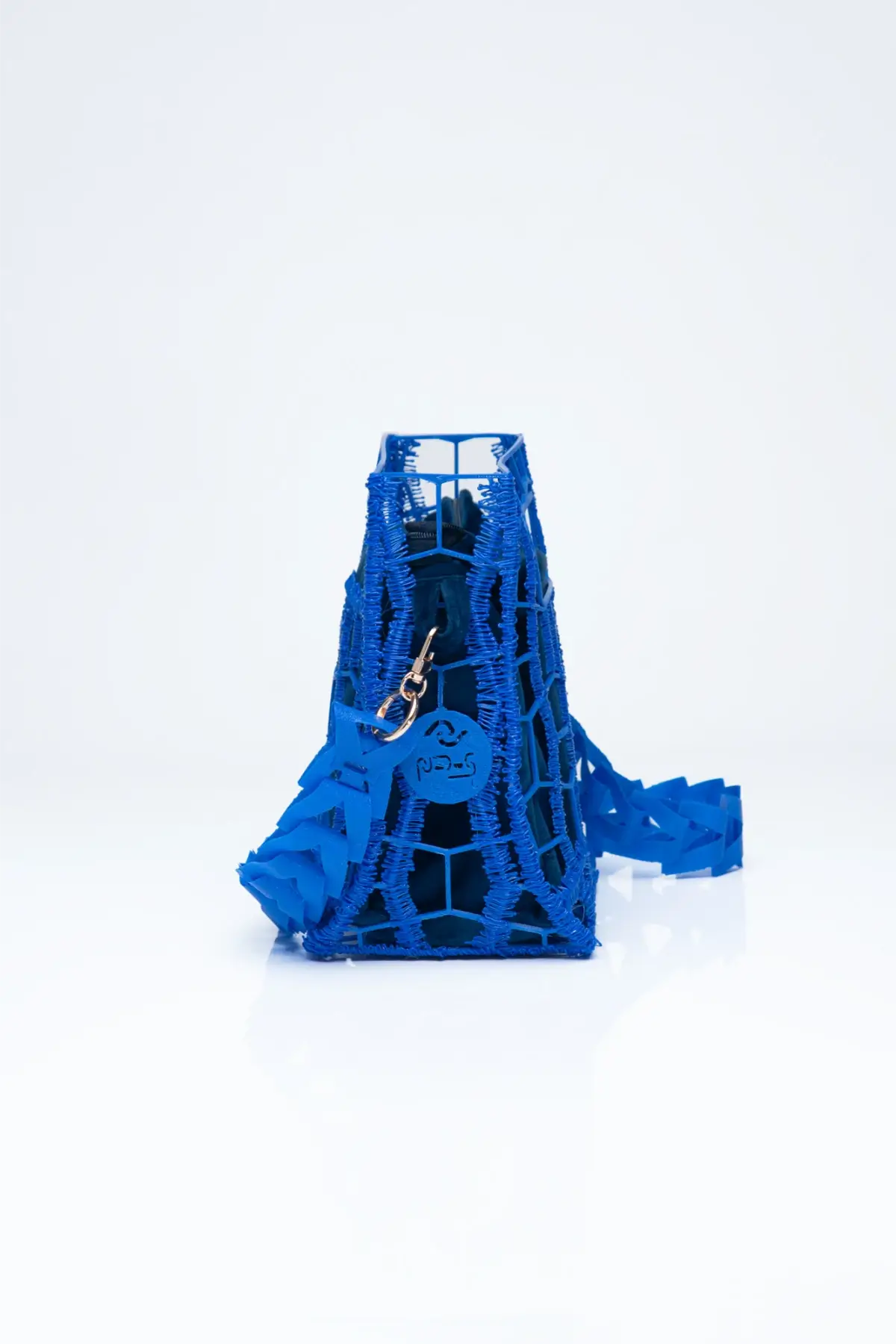 3D-Printed Bag Tube Navy Blue - Image 4