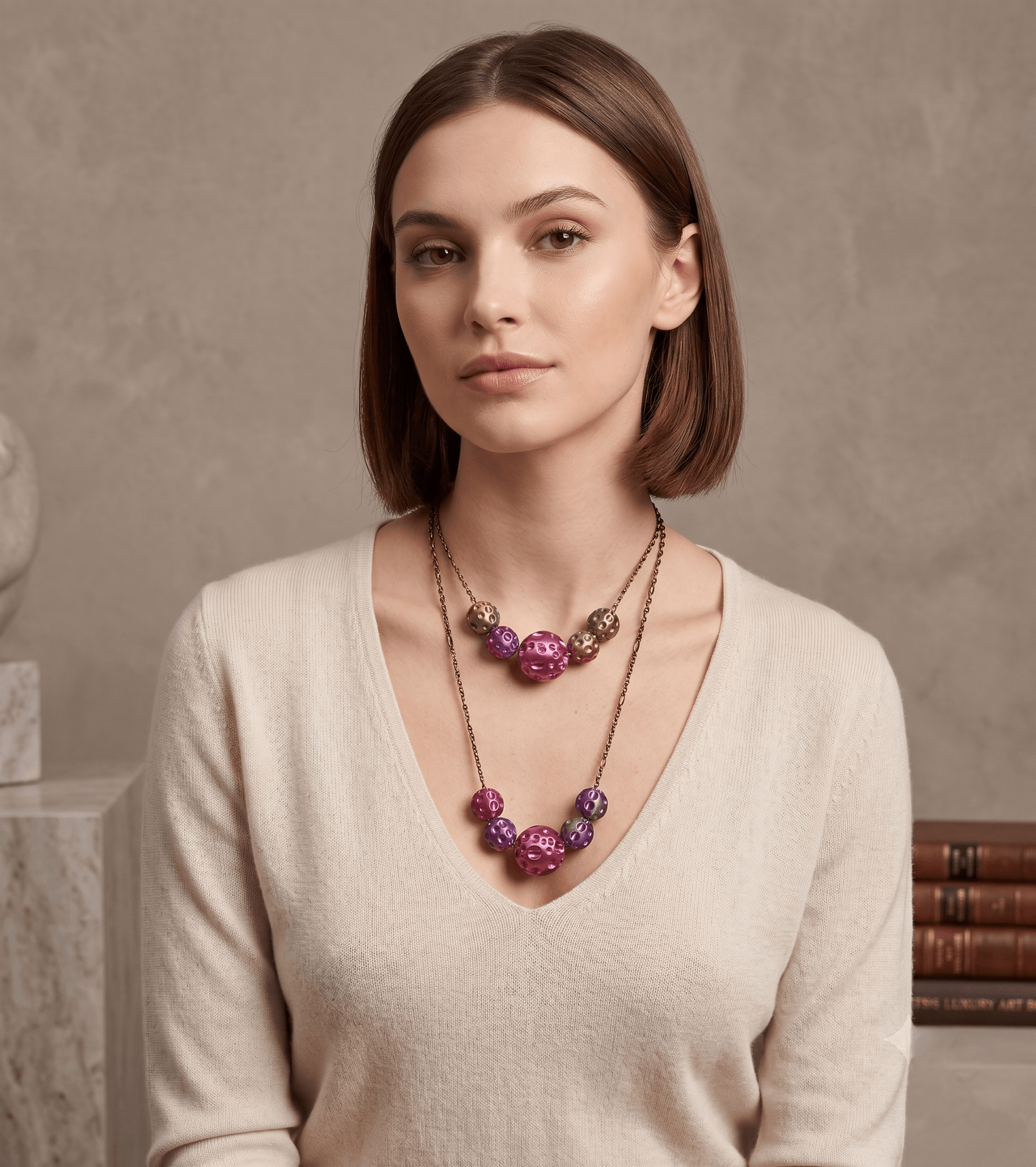 Collar Moon Violet Aura Morado - Imagen 2