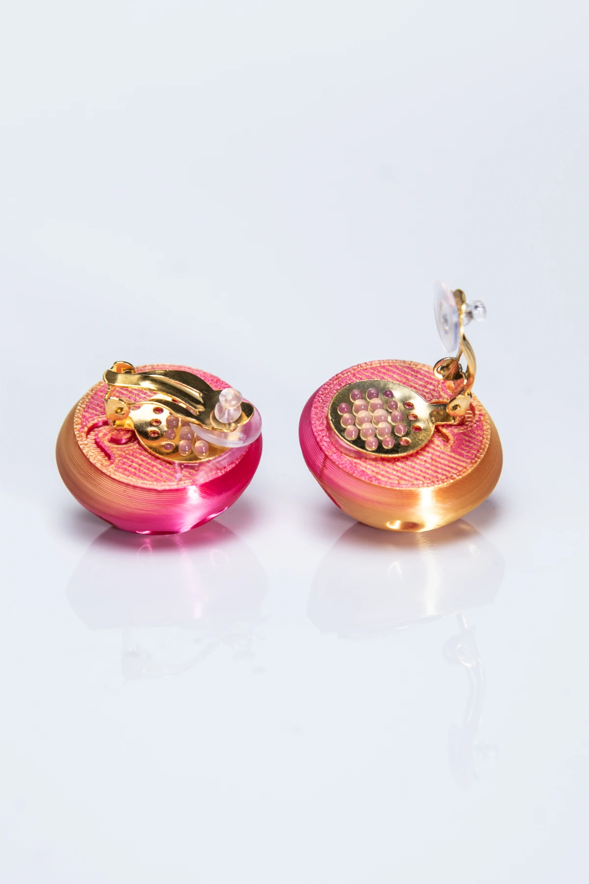 Mengua Earrings Sunset Fuchsia - Image 3