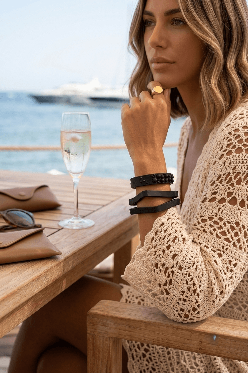 3D-Printed Bracelets Duo Nova Black - Image 3