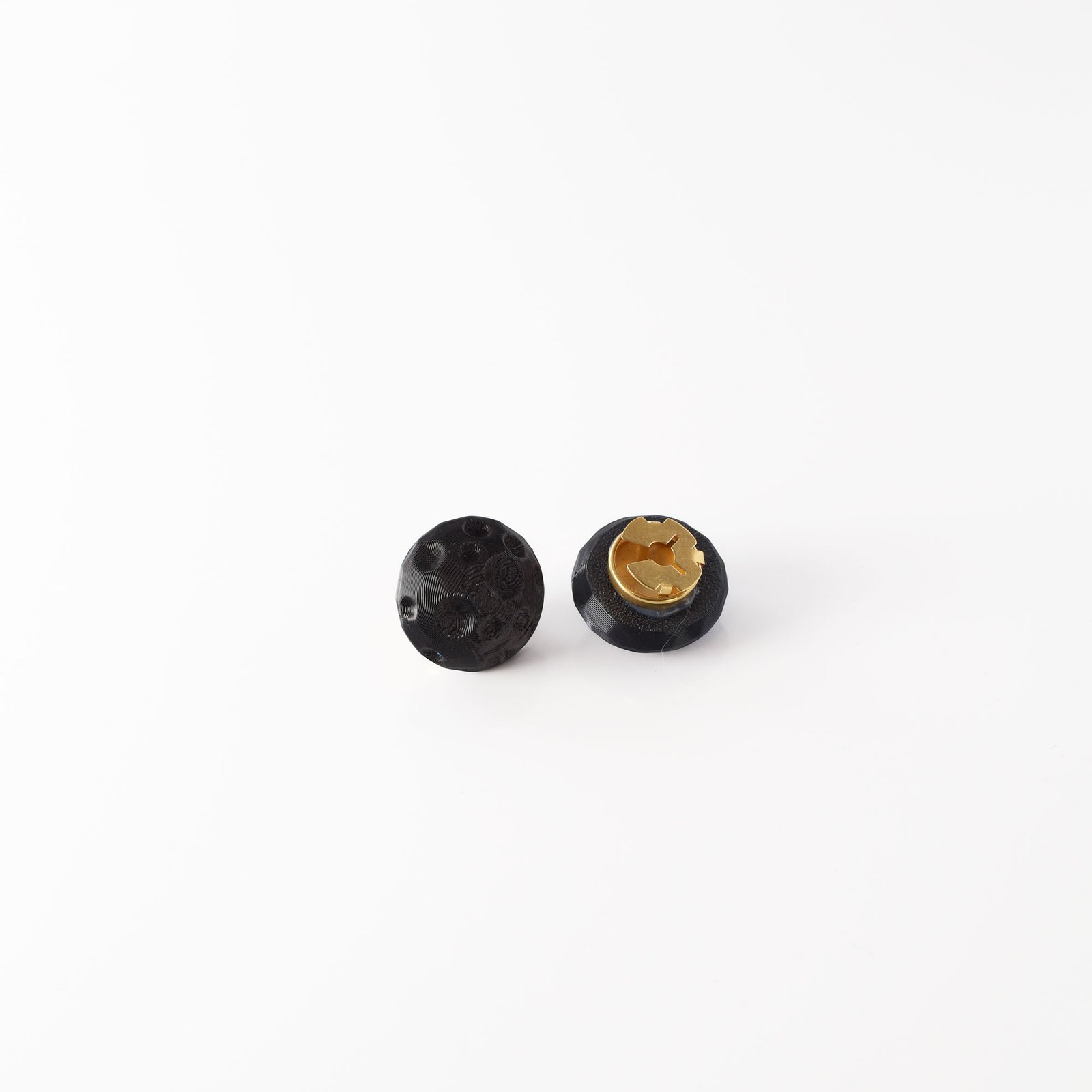 Half moon button cover pearl black - Image 5