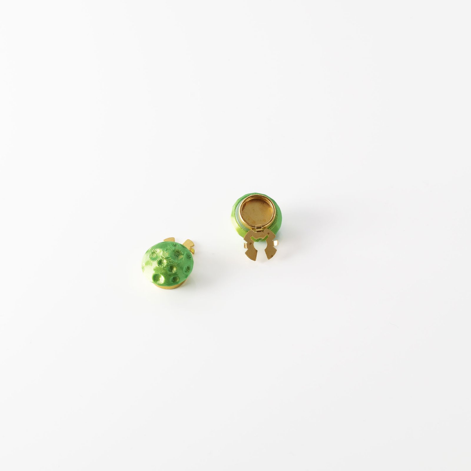 Half moon button cover green - Image 4
