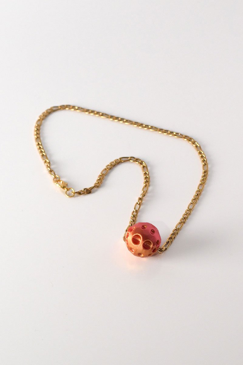 Moon necklace Sunset fuchsia - Image 3