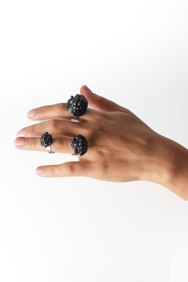 Anillo de burbujas Dark Moon negro