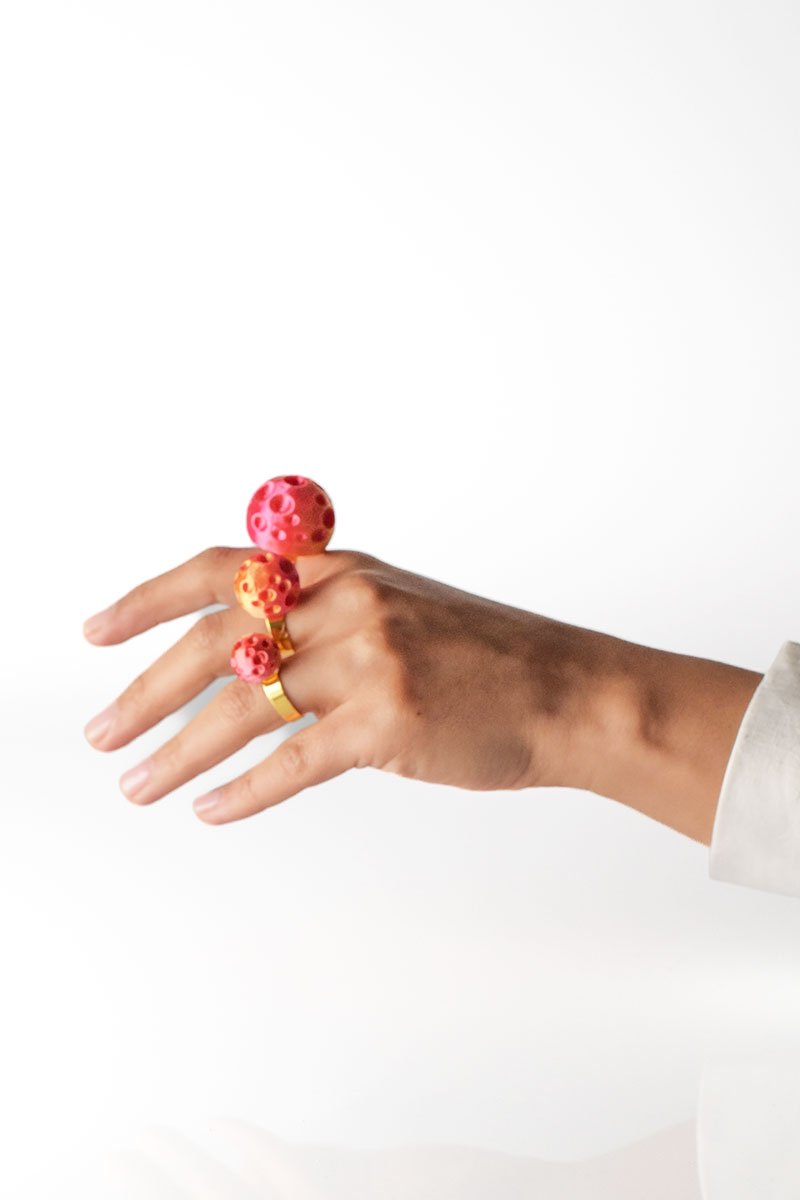 Anillo Full Moon Fuchsia Pulse